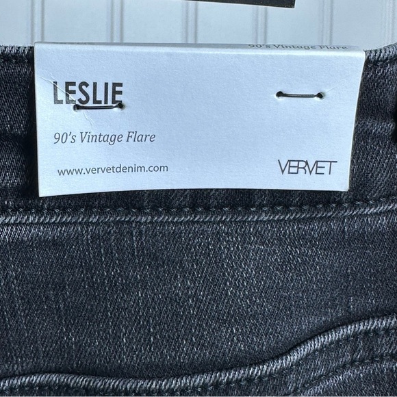 Velvet Black Distressed Wide Leg Jeans Size 28 NWT - Picture 9 of 11